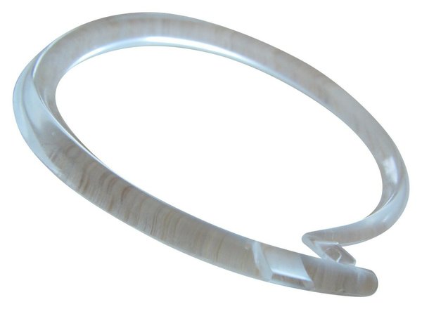 rewagi  Duschvorhangringe Ø 35 mm - oval Farbe: glasklar